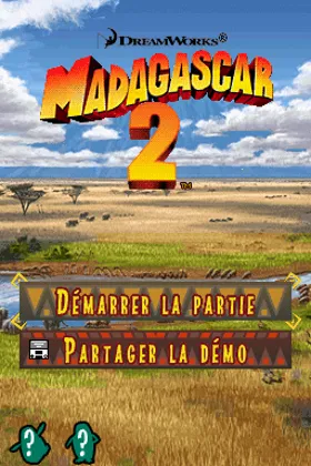 Madagascar 2 (Italy) screen shot title